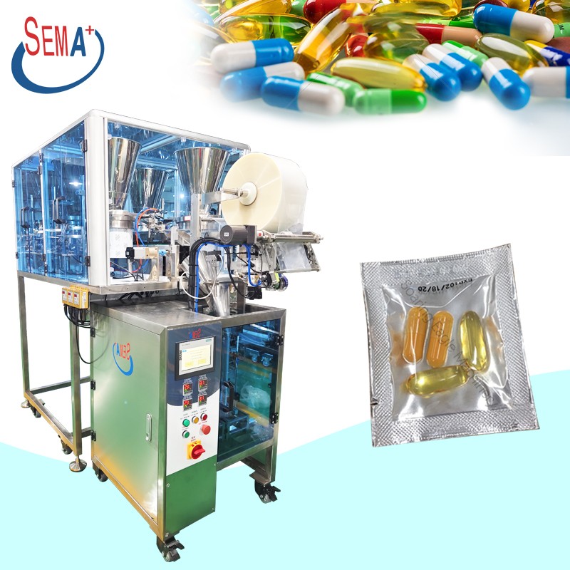 Automatic Sachets Medicine Pill Capsule Tablet Packing Machine 3/4 Side Sealing backside Sealing sachet packing machine