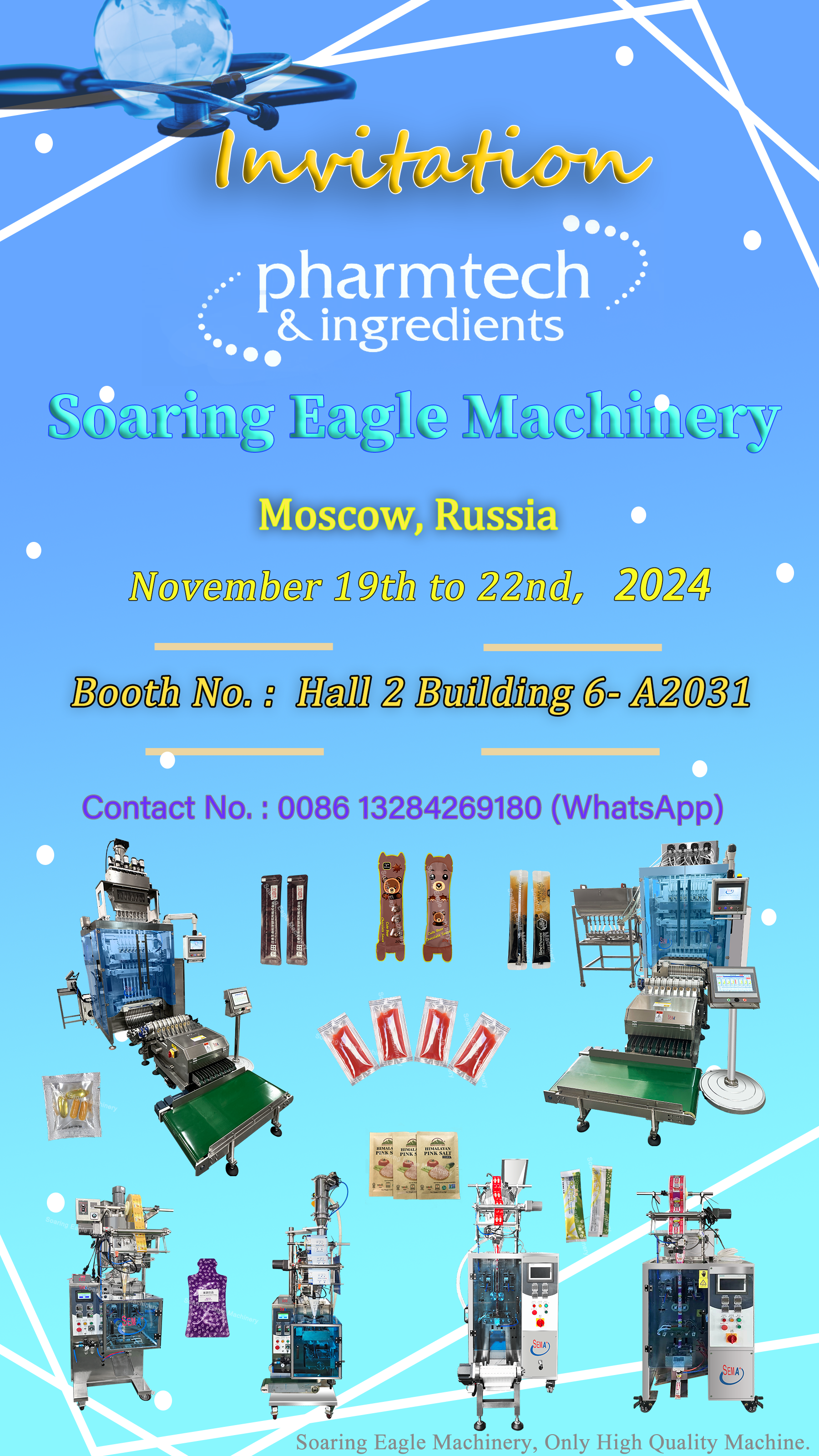 Warm welcome to our Russian booth——Pharmtech&Ingredients