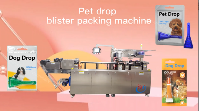 Liquid Aluminum Plastic Blister Packing Machine for Pet Cat Drops #blisterpackingmachine