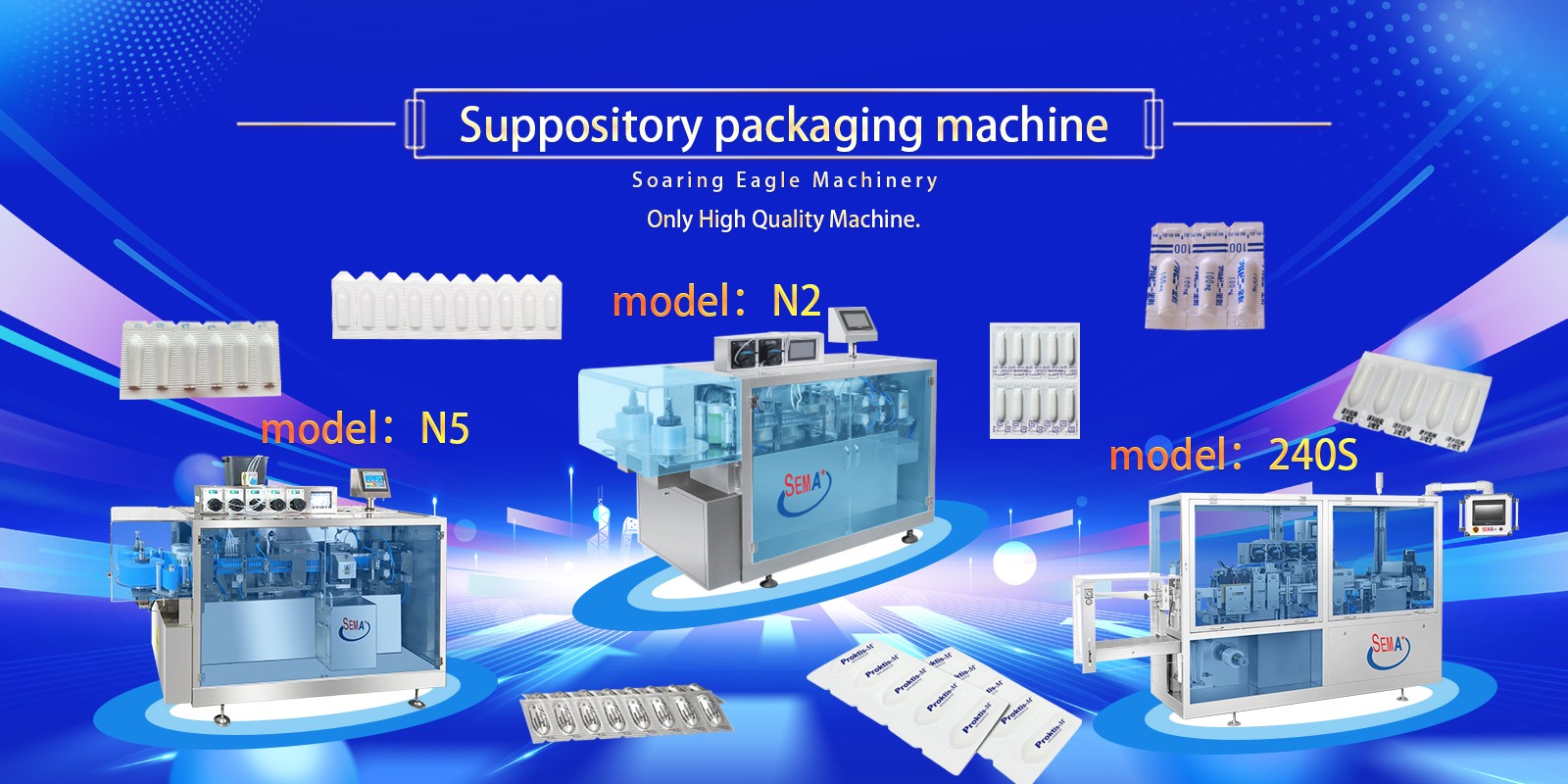 Equipment Automatic Suppository Filling and Sealing Cutting Machine