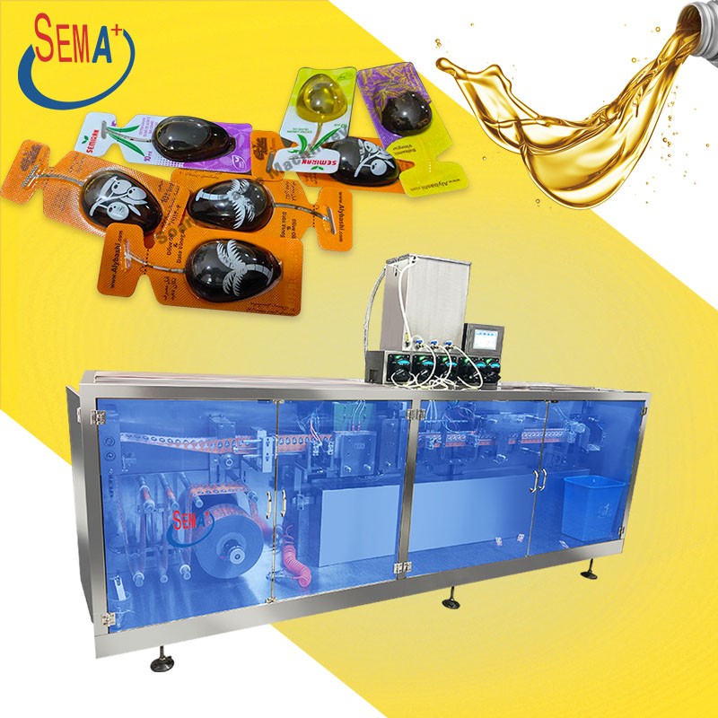 Fully automatic plastic ampoule liquid olive oil filling and sealing machine