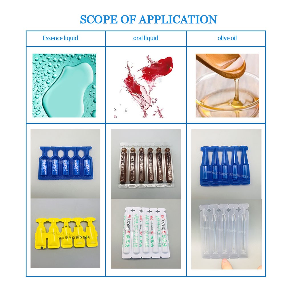 capacity disposable ampoules empty bottle filling and sealing machine with labeling machine