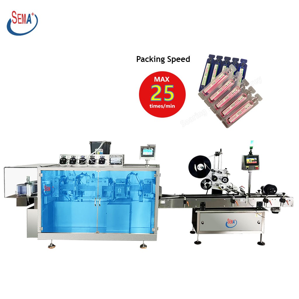 Multi functional plastic ampoule 5 nozzles fully automatic ampoule filling machine