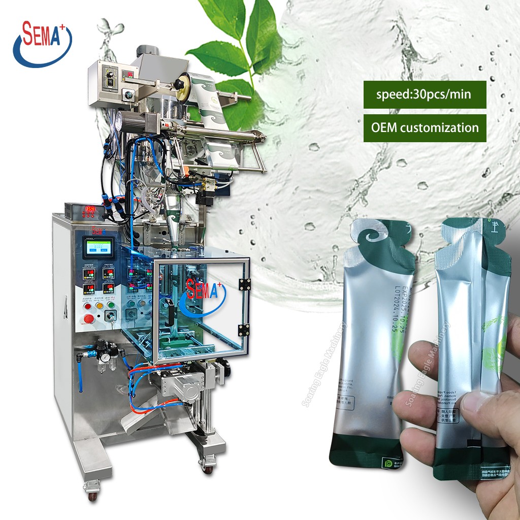 Multifunctional shaped liquid cream vertical packing machine sachet shower gel filling and sealing machine