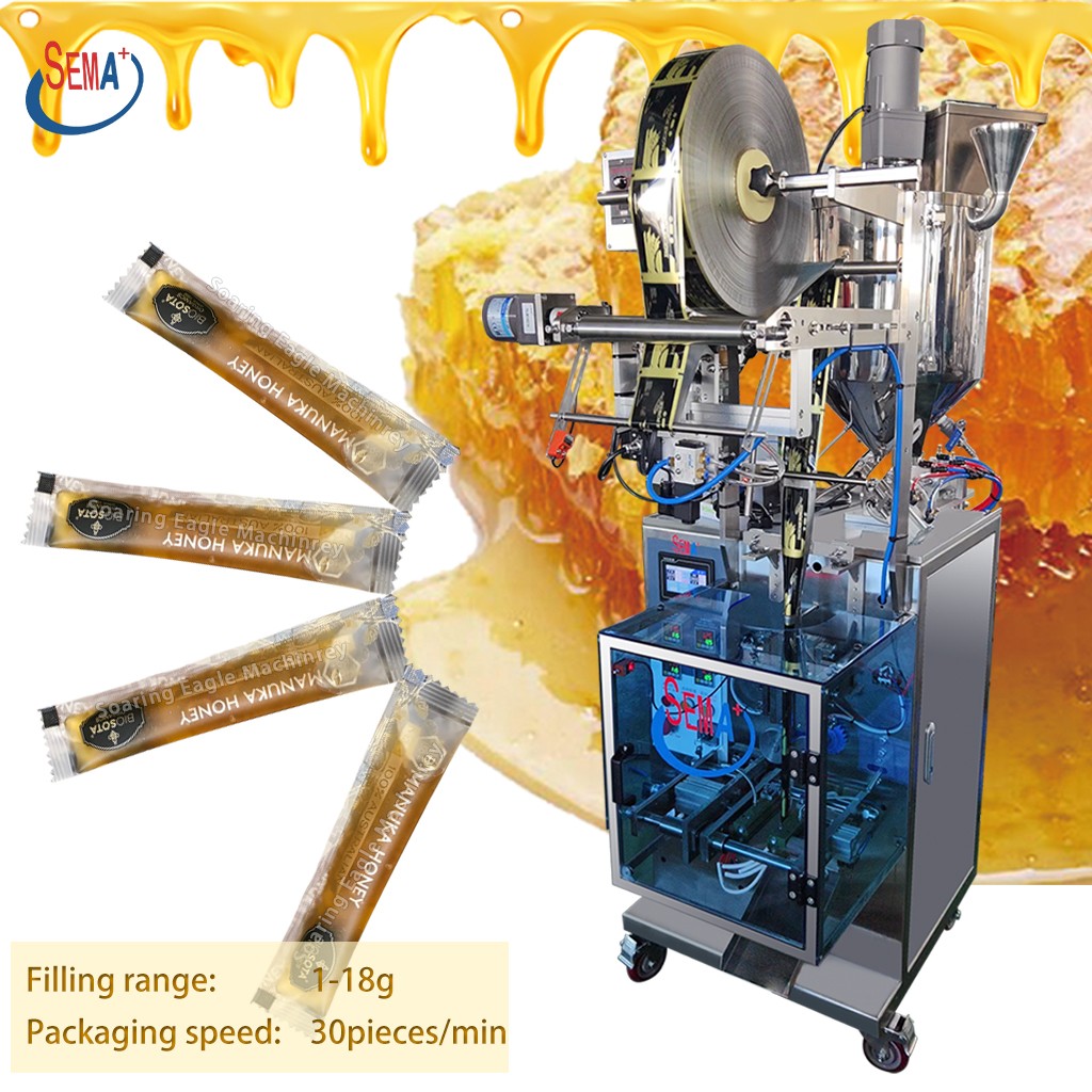 Paste Honey 10g 15g sachet packing machine three side sealing sachet packing machine