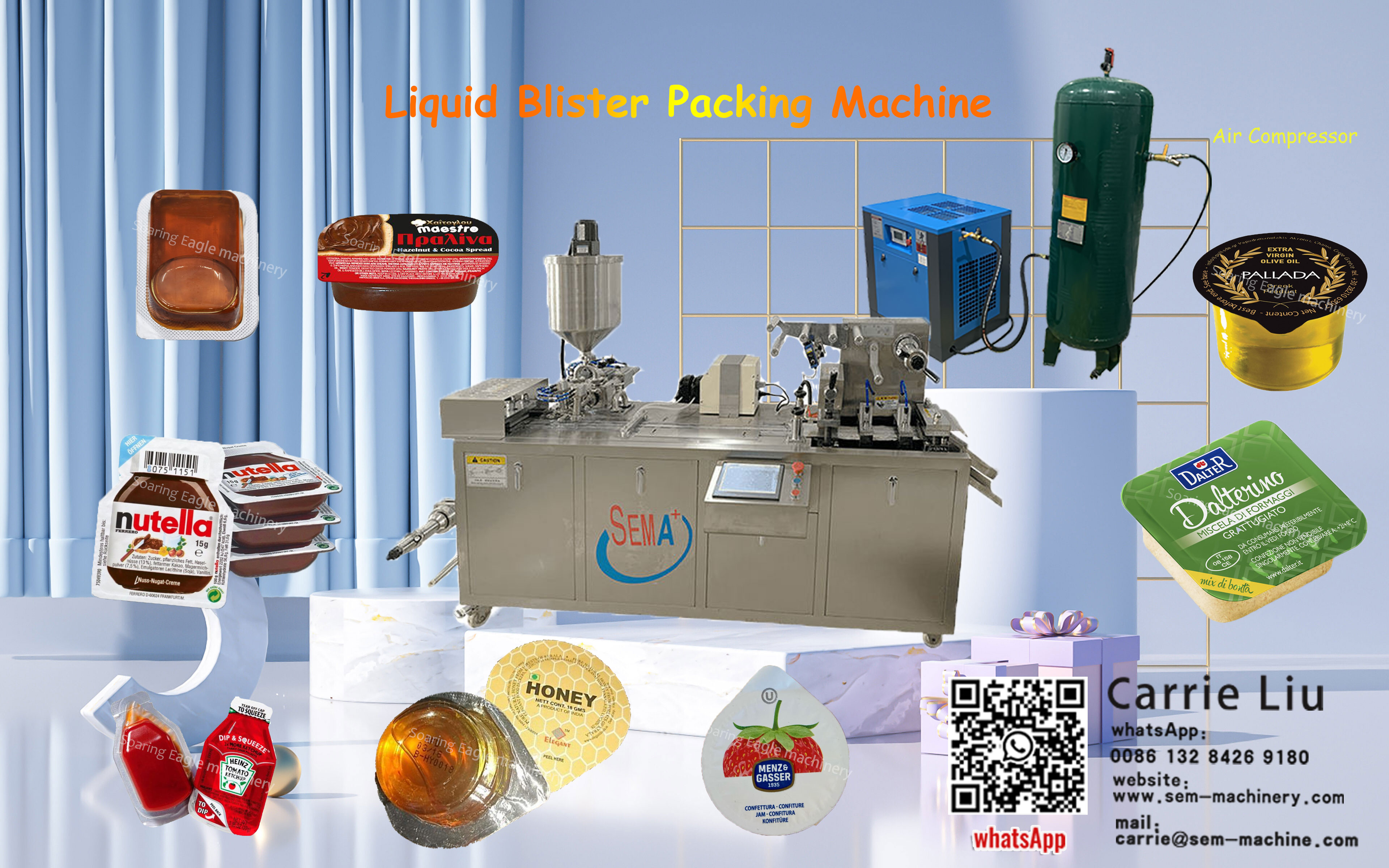 Liquid blister packing machine 