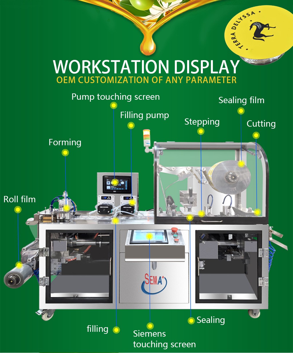 Fully automatic multifunctional honey butter packaging machine food packaging machine