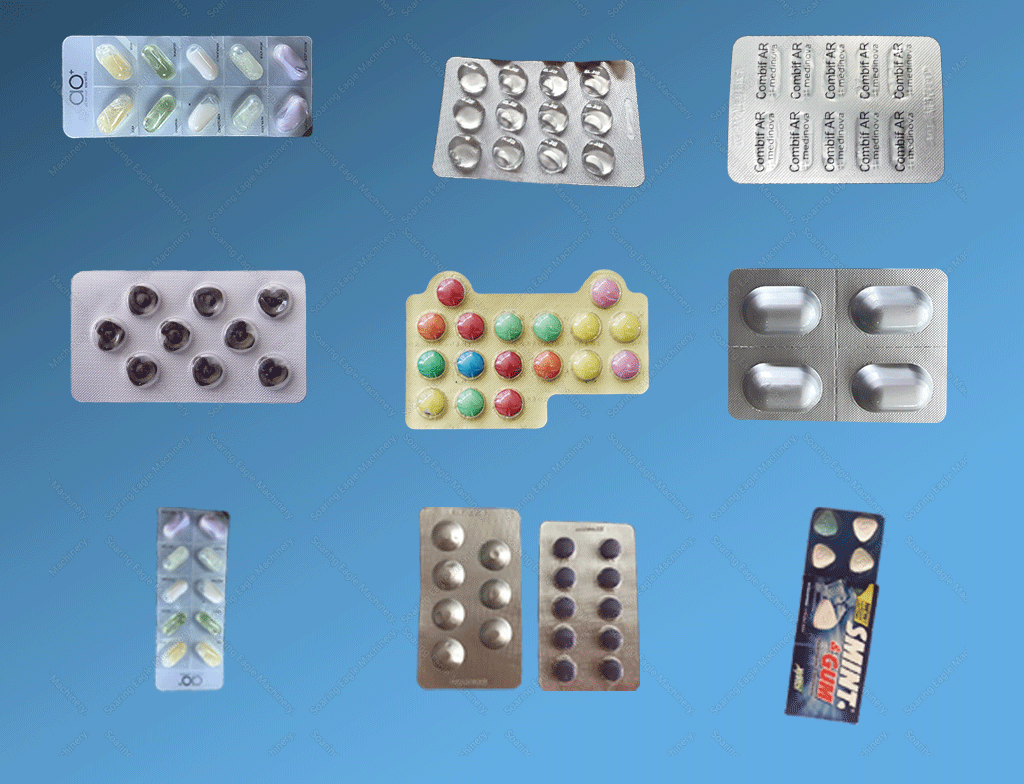 Automatic tablet pill capsule medical medicine pharmaceutical blister packing machine