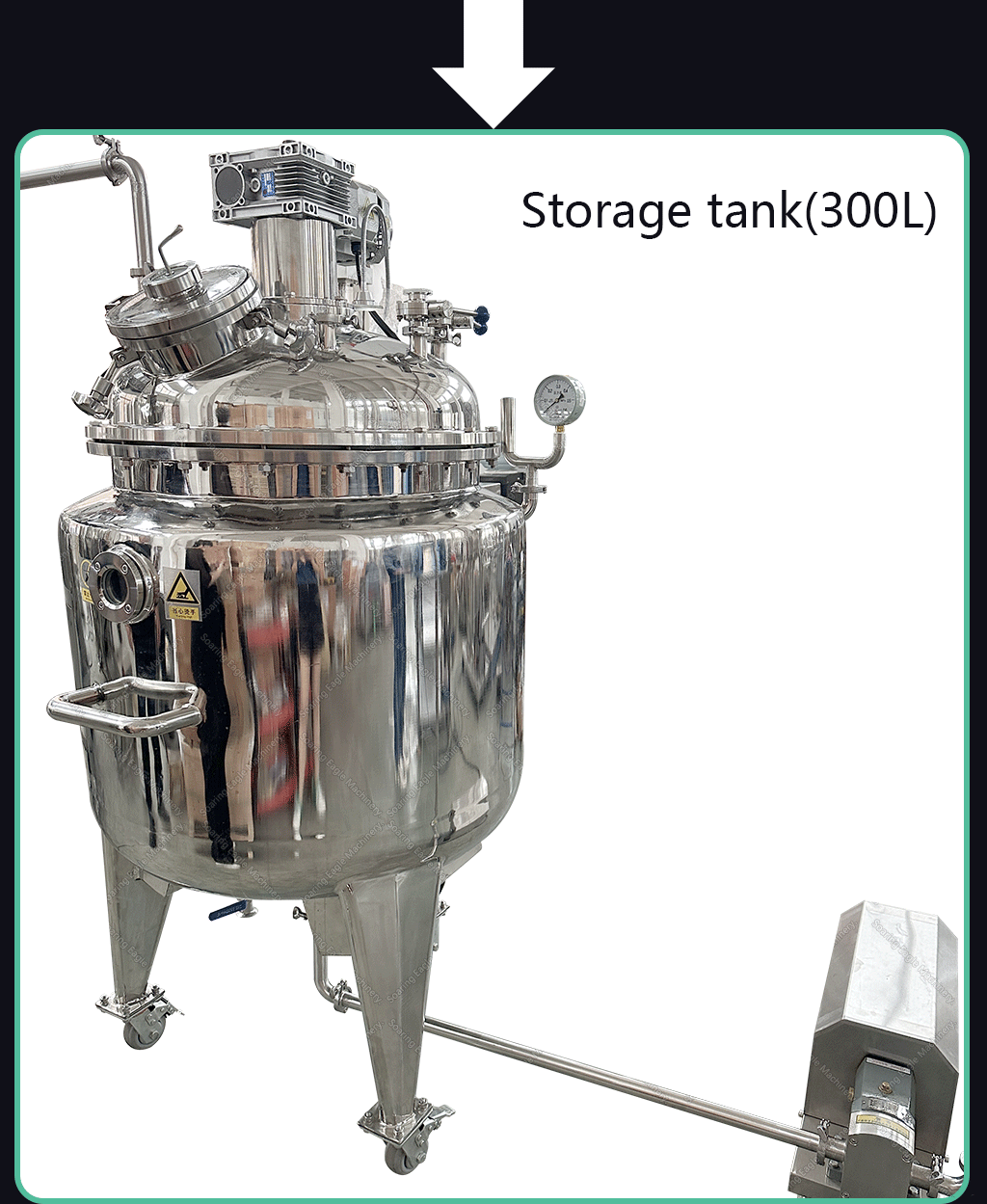 Emulsification High Shear Emulsification Tank Vacuum Emulsifying Heating Mixing Buffer Water Tank Liquid Mixing Machine