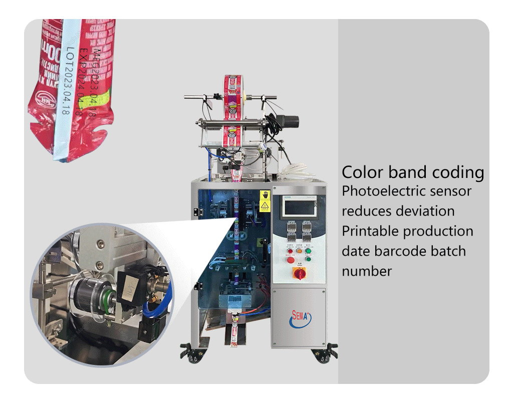 Multi-Function Machine VFFS 100ml Juice Nutrition Pouch Shape enzyme liquid sachet packing machine