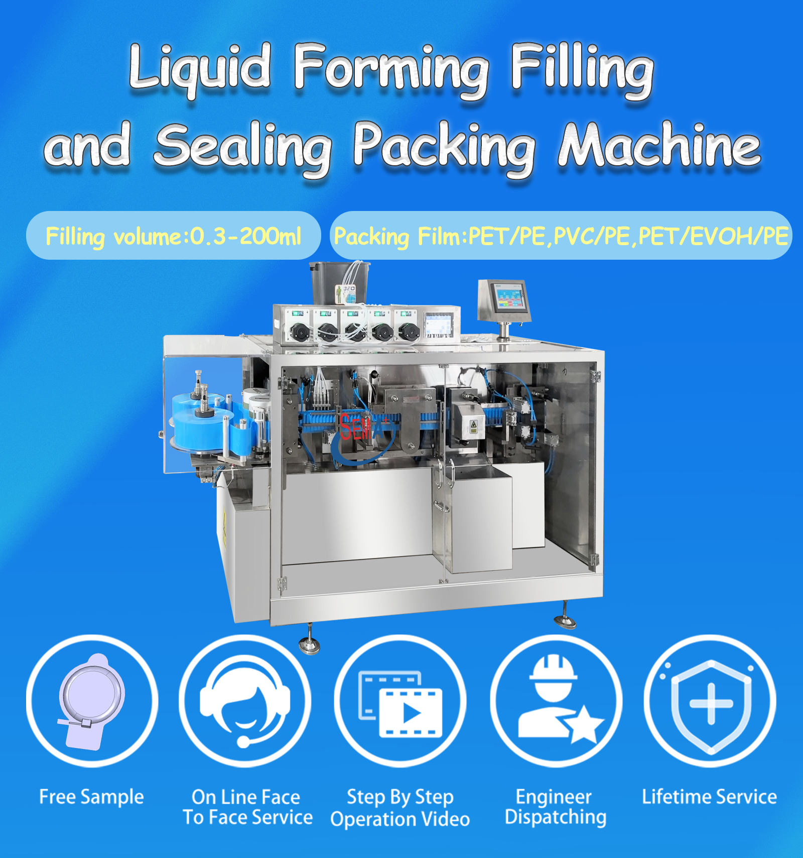 Manufacturer Plastic Ampoule Filling Sealing Machine Automatic Oral Liquid Filling And sealing Machine