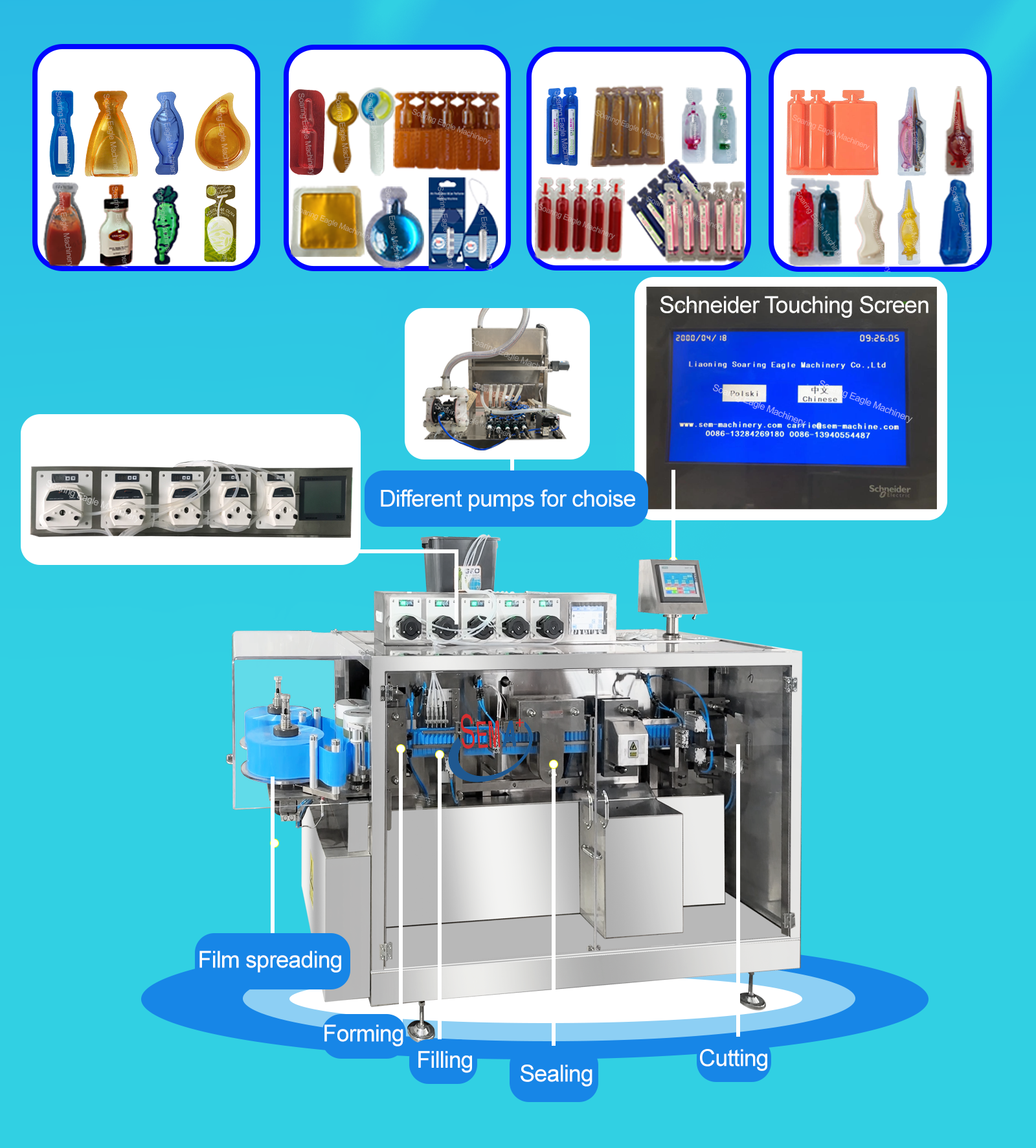 Manufacturer Plastic Ampoule Filling Sealing Machine Automatic Oral Liquid Filling And sealing Machine