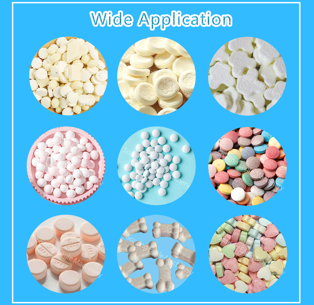 Automatic tablet press effervescent tablet compression pressing machine machine pills making machine With a good working for effervescent tablet vitamin and pharmaceutical pills