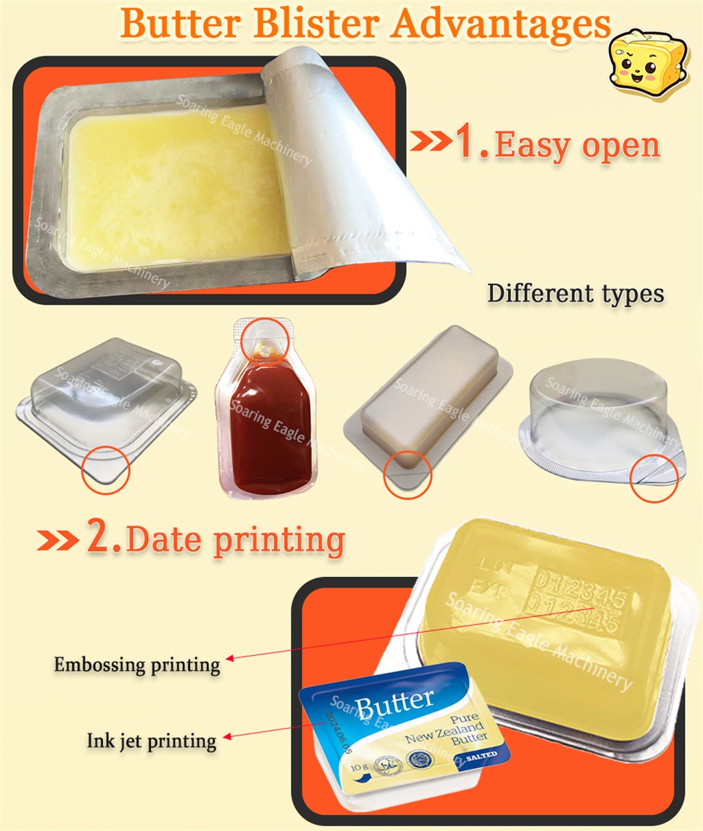 DPP80 Food Grade Butter Honey Jam Liquid Chocolates Sauce PVC Blister Packing Machine