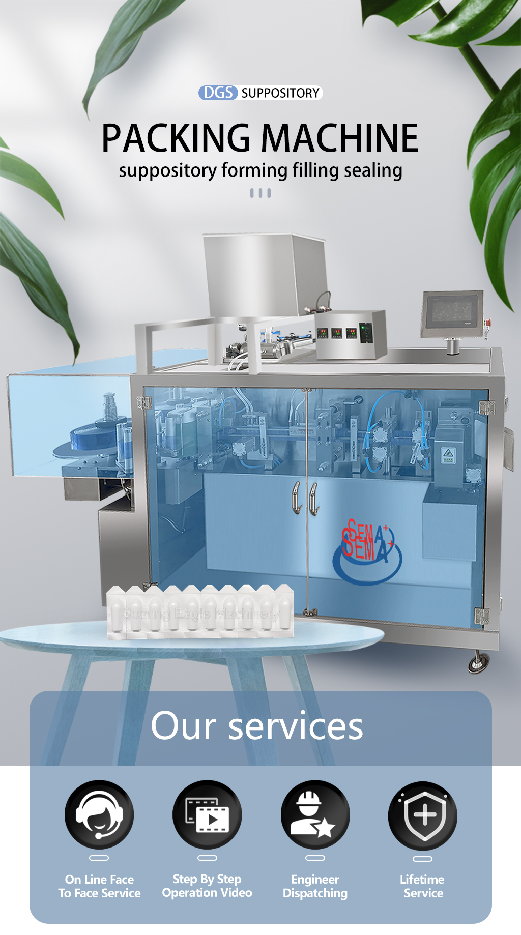 Suppository Machine Automatic Suppository Making Equipment Suppository Filling and Sealing Machine